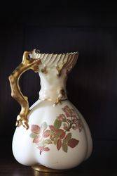 Royal Worcester Hand Decorated Jug C1891 