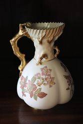 Royal Worcester Hand Decorated Jug C1891 