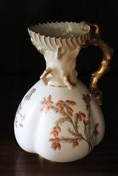 Royal Worcester Hand Decorated Jug C1891 