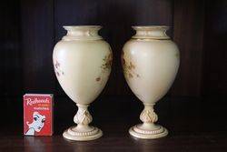 Pair Of Royal Worcester Vases C1905 