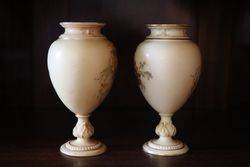 Pair Of Royal Worcester Vases C1905 