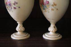 Pair Of Royal Worcester Vases C1905 