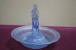 2 Pieces Blue Glass Float Bowl 