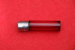 Sterling Silver and Ruby Glass Scent/Perfume Bottle #