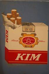 Kim Cigarette Enamel Square Sign 