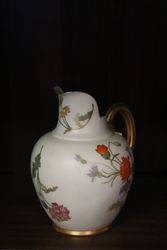 Set Of 3 Royal Worcester Graduated Hand Painted Jugs  