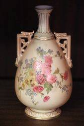 Royal Worcester Small 2 Handle Vase #