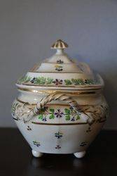 Derby Sugar Bowl + cover  Red Mark C181015  