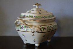 Derby Sugar Bowl + cover  Red Mark C181015  