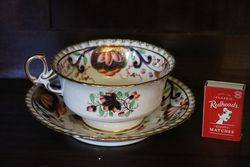 Maintain Breakfast Cup and Saucer Pattern No 615  C1825 