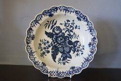 A Wonderful Example Of first Period Worcester Blue + White Plate C175590 