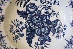 A Wonderful Example Of first Period Worcester Blue + White Plate C175590 