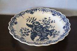 A Wonderful Example Of first Period Worcester Blue + White Plate C175590 