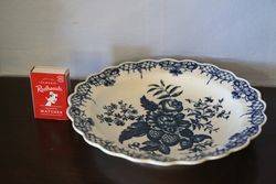 A Wonderful Example Of first Period Worcester Blue + White Plate C175590 