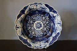 Worcester 18th Century Blue + White Plate 