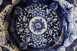 Worcester 18th Century Blue + White Plate 