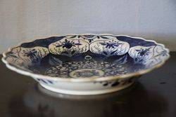 Worcester 18th Century Blue + White Plate 