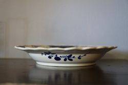 Worcester 18th Century Blue + White Plate 