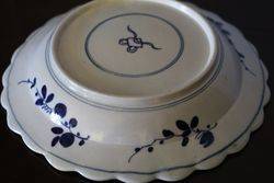 Worcester 18th Century Blue + White Plate 