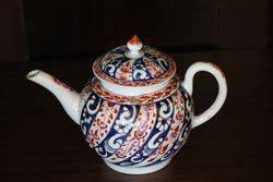 First Period Worcester Queen Charlotte Tea Pot C1770 #
