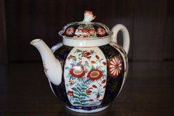 Worcester Fluted Teapot + Cover  Floral Finial C177075