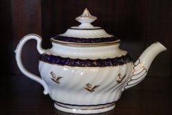 Late C18th Flight Worcester Teapot C1790 #