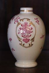A 18th Century Worcester Porcelain Tea Caddy C1775-1785