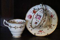 Rare Minton Hand-painted Porcelain Trio C1820 #