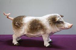 19th Century German Porcelain Wild Boar Bavaria  C1880 #