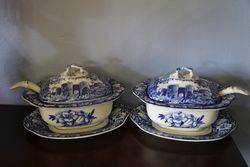 Enoch Woods 41 Pieces Castles Dinner Service  C1920 