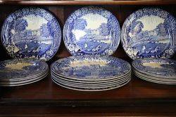 Enoch Woods 41 Pieces Castles Dinner Service  C1920 