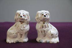 Pair Of Old Staffordshire Type Dogs  By Beswick  