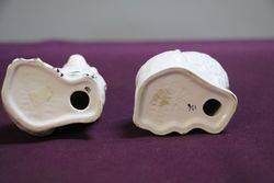 Pair Of Old Staffordshire Type Dogs  By Beswick  