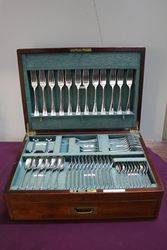 Joseph Rodgers + Son 81 pcs Silver Plated Canteen Of Cutlery #