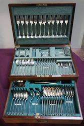 Joseph Rodgers + Son 81 pcs Silver Plated Canteen Of Cutlery 