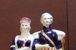 Early Staffordshire Group Of Victoria And Albert