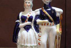 Early Staffordshire Group Of Victoria And Albert