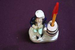 19th Century Staffordshire Pen Holder 