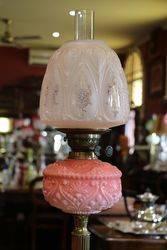 19th Century Oil Lamp With a Quality Modern Shade 