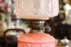 19th Century Oil Lamp With a Quality Modern Shade 