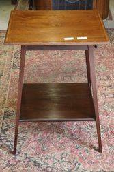 Antique Square Top Occasional Table . #