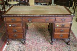 Antique 9 Drawer Desk