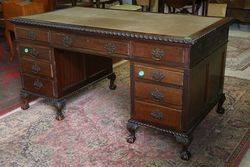 Antique 9 Drawer Desk