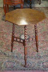 Edwardian Occasional Table on Barley Twist Legs. #