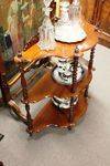 Victorian 3 Tier Mahogany Wot Not C1870