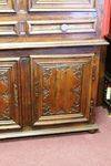 Stunning 18th Century French Carved 4 Door Cupboard With Two Centre Drawers Mon