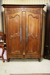 Early C19th Antique French 2 Door Armoire