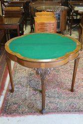 Antique Walnut Games Table