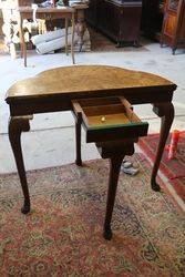 Antique Walnut Games Table