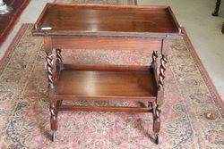 Tea Trolley / Games Table, Barley Twist Legs. #